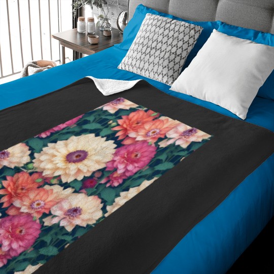 Discover Blossoming Garden Haven Graphic Baby Blankets