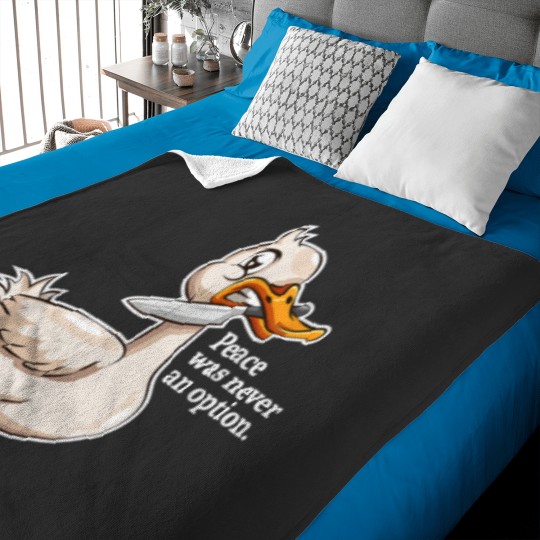 Discover Peace Was Never An Option Goose Game Baby Blankets