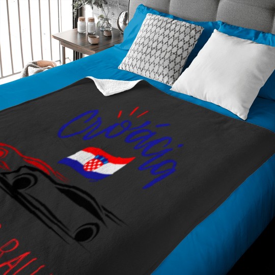 Discover Croatia Time to Rally car rallyingcar rallying t Active Baby Blankets