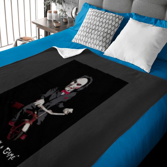 Discover Saw - I Want To Play A Game Baby Blankets