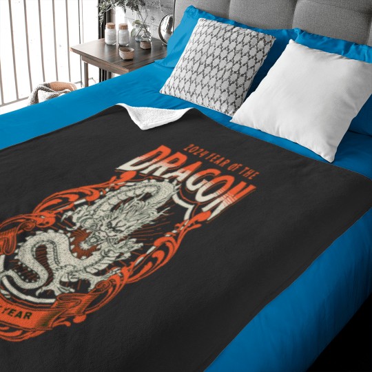 Discover Year of the Dragon Shirt done in KITTLE Baby Blankets
