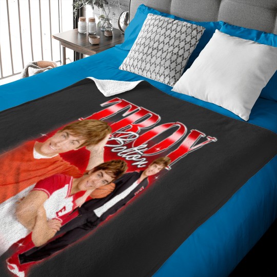 Discover high school musical the series troy bolton collage Baby Blankets