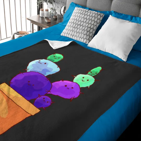Discover Happy Toric Cacti Baby Blankets