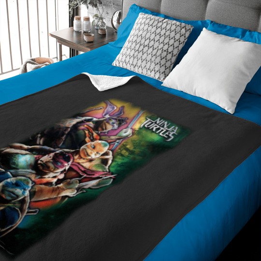Discover 2014 Tmnt Ninja Turtles Movie Poster Baby Blankets