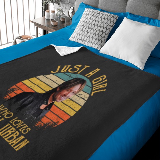 Discover Just A Girl Who Loves Keith Art Urban Baby Blankets