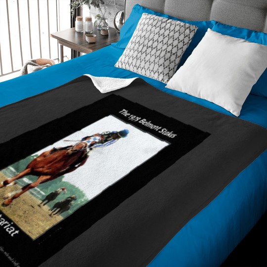 Discover secretariat winning the 1973 belmont stakes 1 Baby Blankets