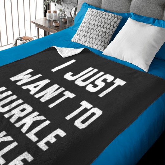 Discover i just want to hurkle durkle Baby Blankets