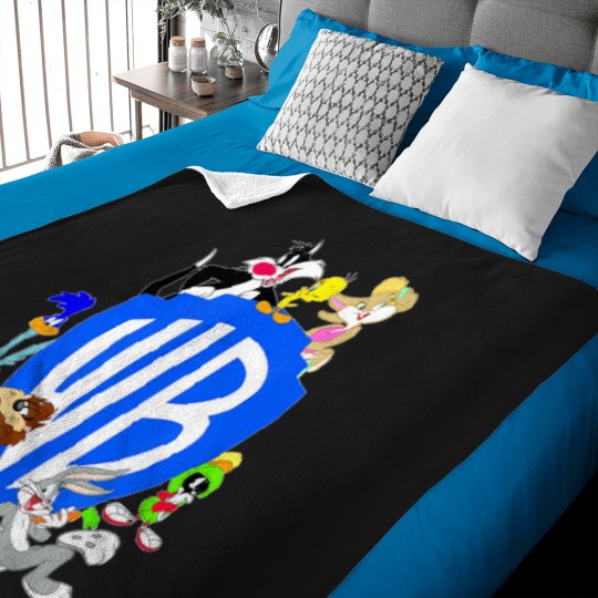 Discover wb100 looney unes classic warner bros logo shir Baby Blankets