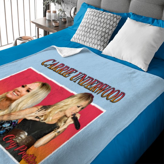 Discover Country Music Carrie Underwood Cry Petty Gift Baby Blankets