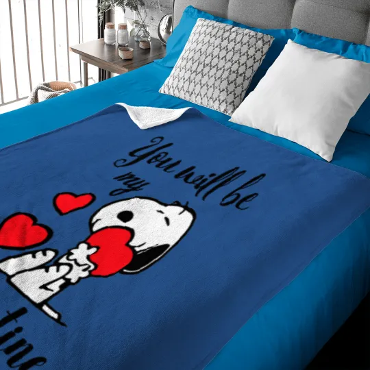 Discover Snoopy and Valentine - Snoopy Lover Gifts - Baby Blankets