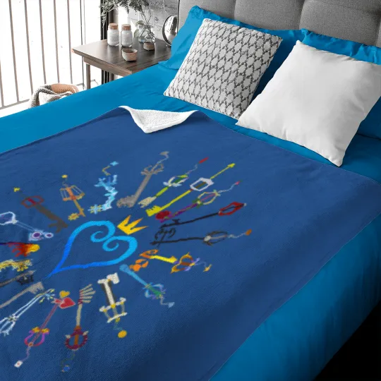 Discover Kingdom Hearts Keyblades Baby Blankets