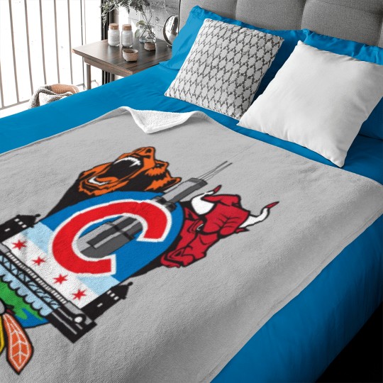 Discover Chicago Sports Fan Baby Blankets