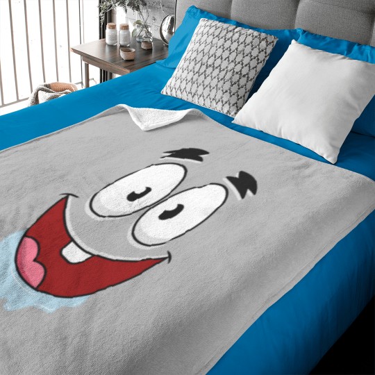 Discover Cute Patrick Face Baby Blankets