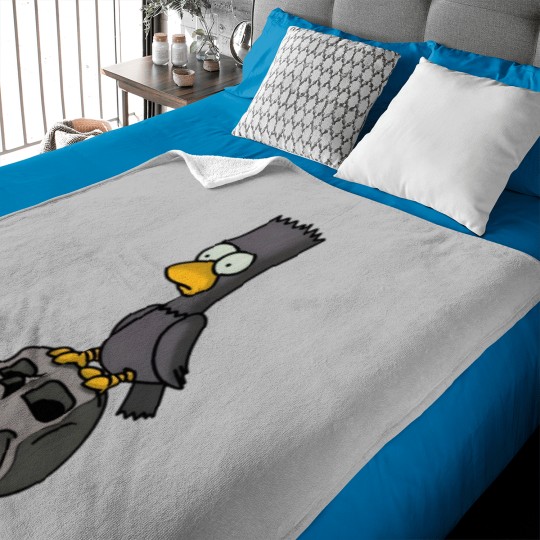 Discover Bart le corbeau classique Baby Blankets