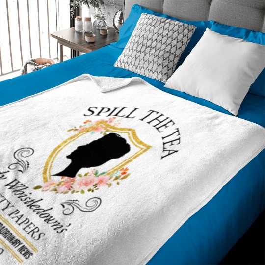 Discover Bridgerto n Spill The Tea Lady Whistledown's Society Papers floral Baby Blankets