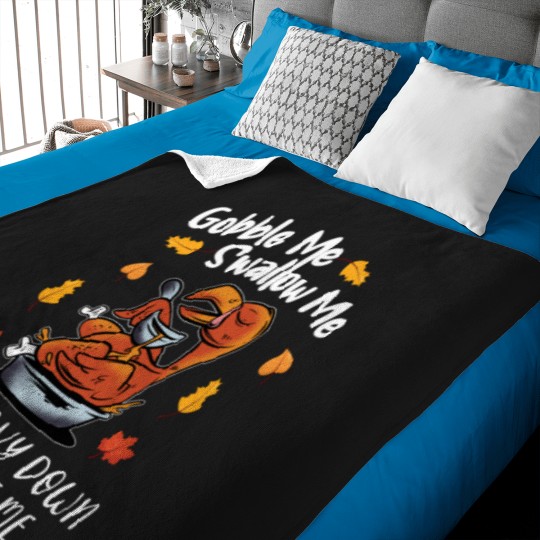 Discover Gobble Me Swallow Me Baby Blankets Funny Turkey Thanksgiving 2021 Baby Blankets