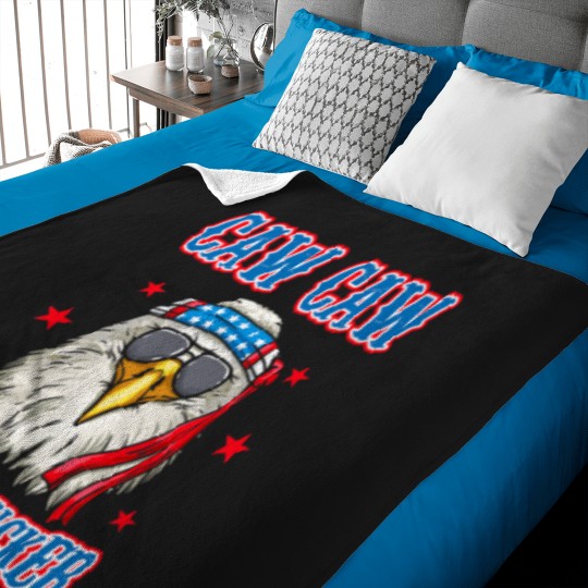 Discover Caw Caw Motherfucker! Funny 4th of July Patriotic Baby Blankets