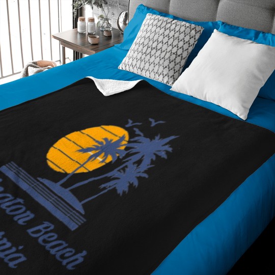 Discover Huntington Beach California Baby Blankets CA Tourist Gifts Baby Blankets
