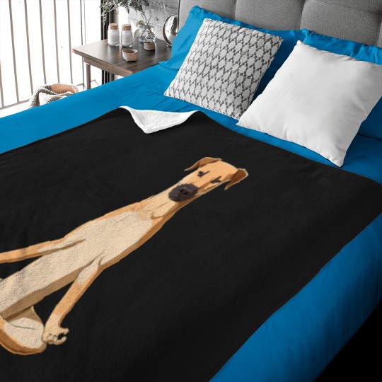 Discover Black Mouth Cur Dog meditate Baby Blankets