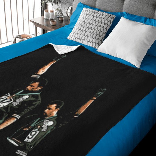 Discover 1968 Black Power Salute Illustration Classic T-Shi Baby Blankets