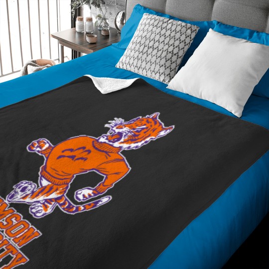 Discover Vintage Tiger Mascot for Clemson - Clemson - Baby Blankets