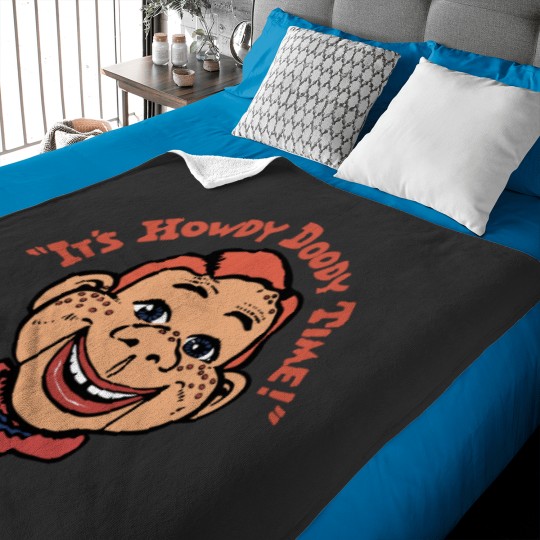 Discover Vintage 80s Howdy Doody Time Screen Stars Baby Blankets