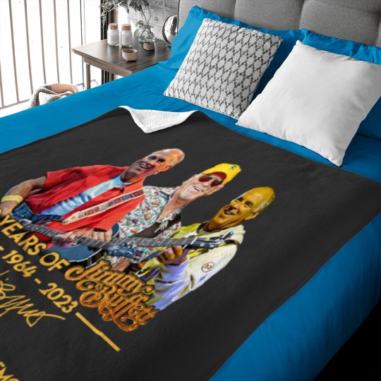 Discover Vintage Jimmy Buffett 59 Years Anniversary 1964 - 2003 Baby Blankets