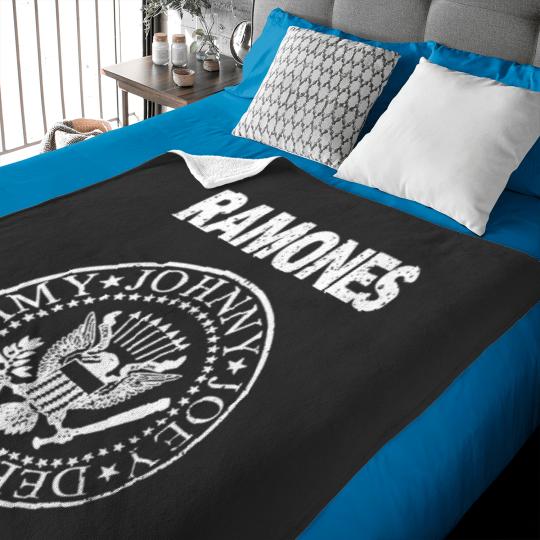 Discover RAMONES Presidential Seal Distressed Logo GRAY/white Baby Blankets New S-5XL
