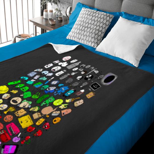 Discover BFDI Inanimate Insanity All Characters (Transparent) Baby Blankets
