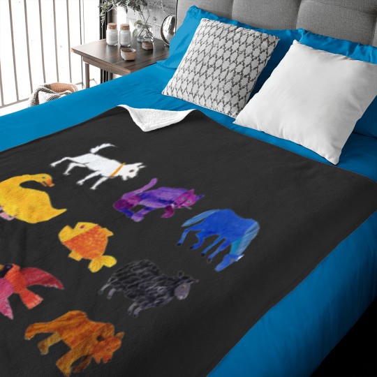 Discover Eric Carle Animals Baby Blankets