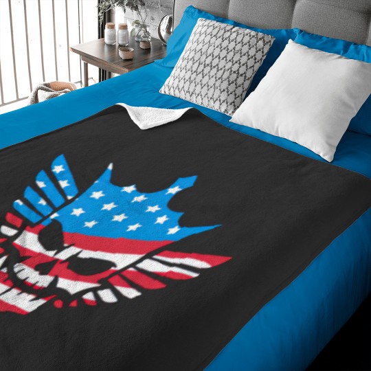 Discover Cody Rhodes American Nightmare Skull Wrestling Fan Baby Blankets