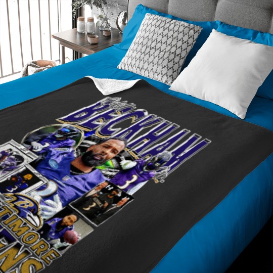 Discover Vintage 90s Graphic Style Odell Beckham Jr Baby Blankets, Odell Beckham Jr Vintage Baby Blankets, American Football Gift