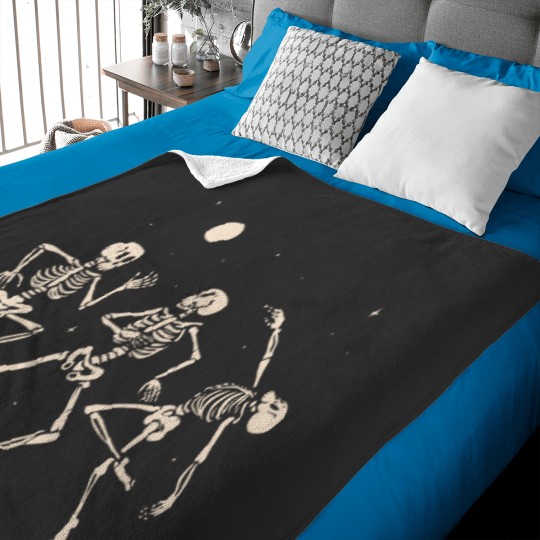 Discover Vibing dancing skeletons Baby Blankets