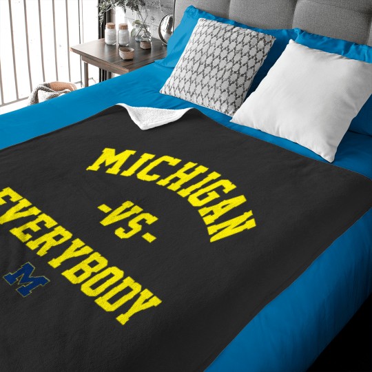 Discover Roman Wilson Michigan Vs Everybody Baby Blankets, Baby Blankets
