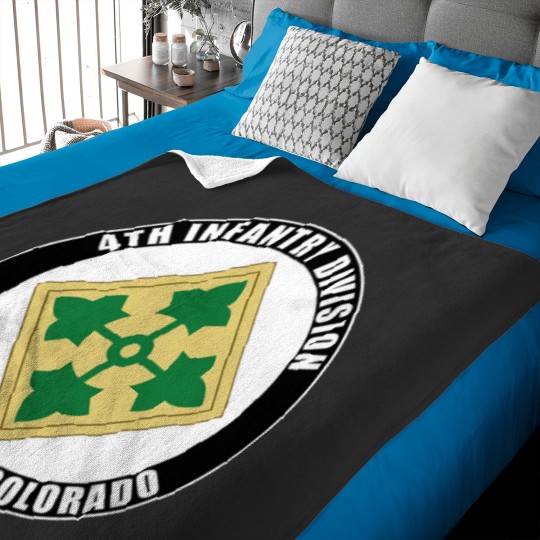 Discover 4th Infantry Division Fort Carson Colorado Emblem Baby Blankets