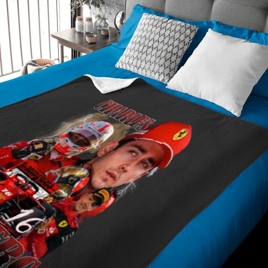 Discover Charles Leclerc Vintage Bootleg Baby Blankets