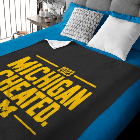 Discover Michigan Cheated College Football Fan Baby Blankets