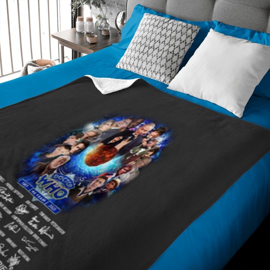Discover Doctor Who 60 Years 1963-2023 Anniversary Thank You Fan Baby Blankets