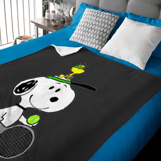 Discover Snoopy Tennis Time - Snoopy Fan - Baby Blankets
