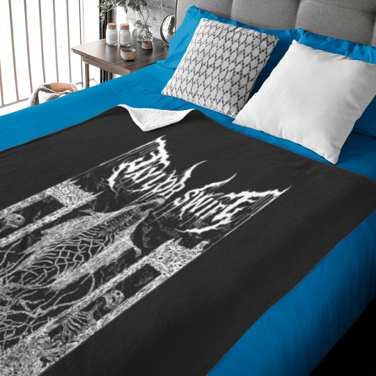 Discover Black Metal Swifts Baby Blankets