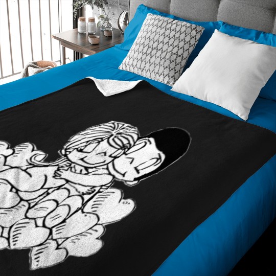 Discover vintage love is comic Baby Blankets