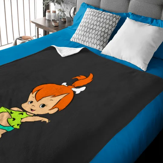 Discover Pebbles Flintstone Baby Blankets