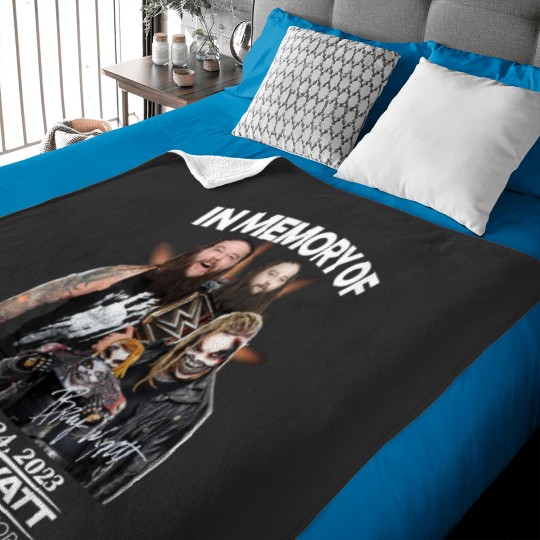 Discover In Memory Of August 24 Baby Blankets, 2023 Bray Wyatt Thank You Baby Blankets