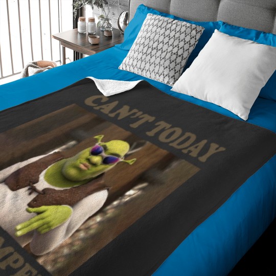 Discover Can't Today I'm Swamped Funny Shrek Baby Blankets