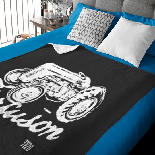 Discover Classic Ferguson Te20 Script and Illustration Baby Blankets