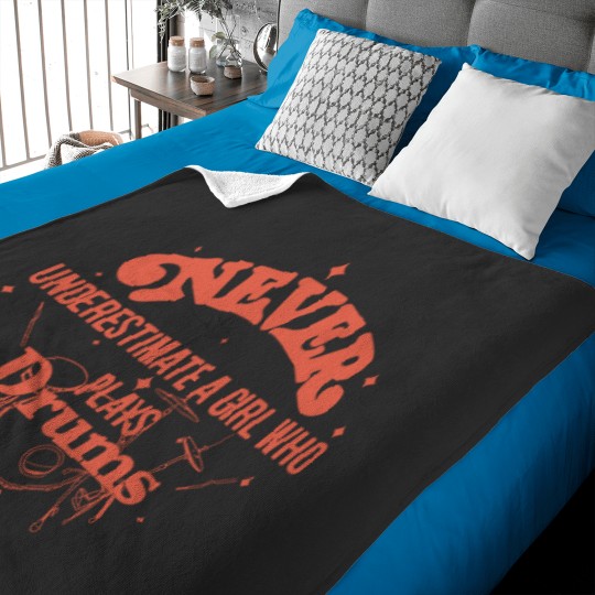Discover Baby Blankets For Drums Girl, Drummer Baby Blankets Woman