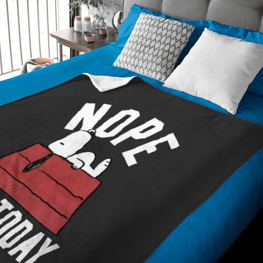 Discover Snoopy Nope Not Today Baby Blankets