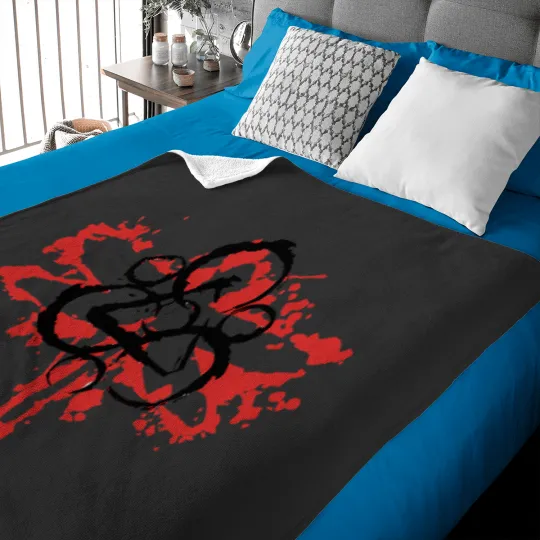 Discover Dragonfly Color Red And Black Coheed And Cambria Baby Blankets