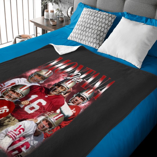 Discover Vintage Joe Montana Baby Blanket