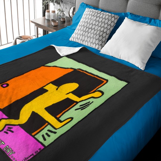 Discover vintage keith haring 1988 Baby Blankets national coming out day
